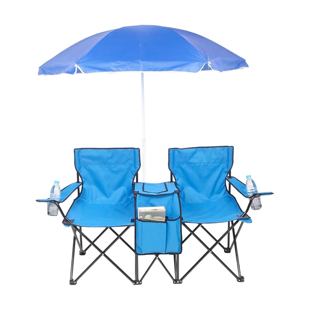 SILLA PLAYERA COMBO CON MESA Y SOMBRILLA CH-001