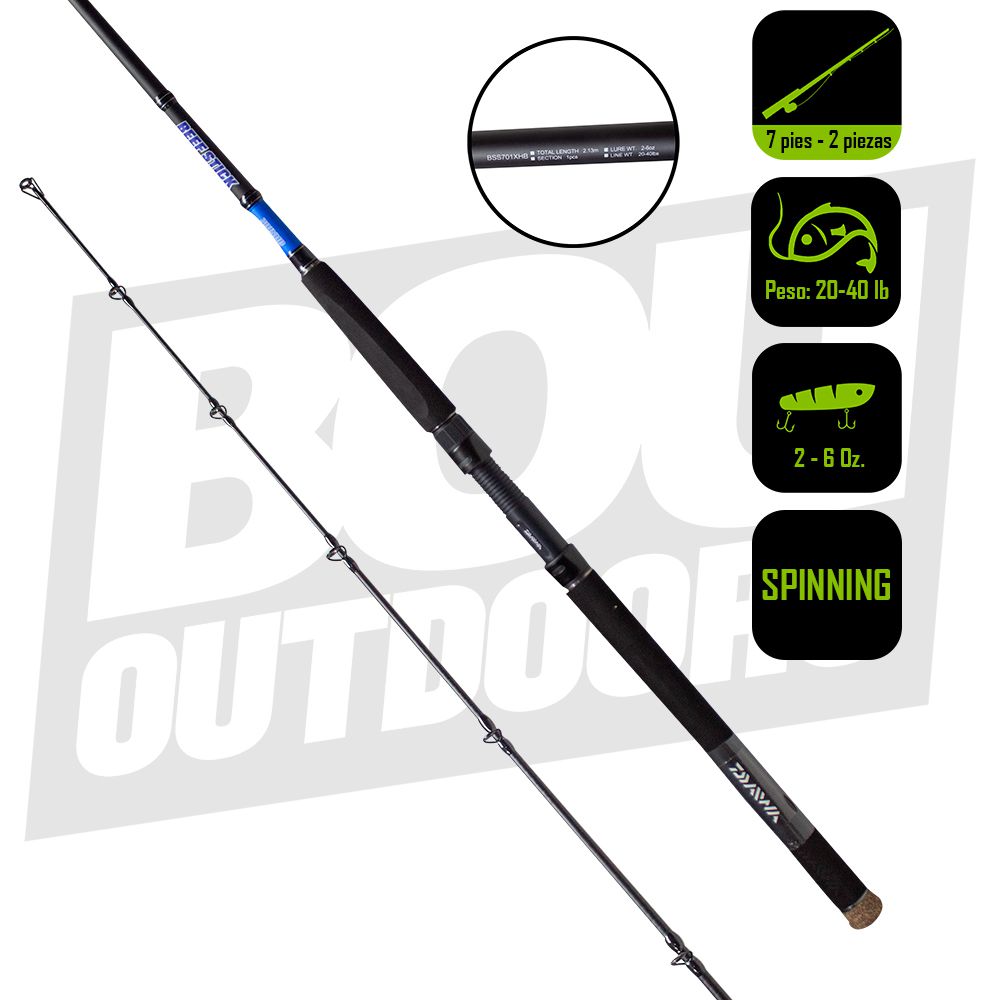 CAÑA PESCA TROLLING DAIWA BEEFSTICK 7PIES 20-40 BSS701XHB
