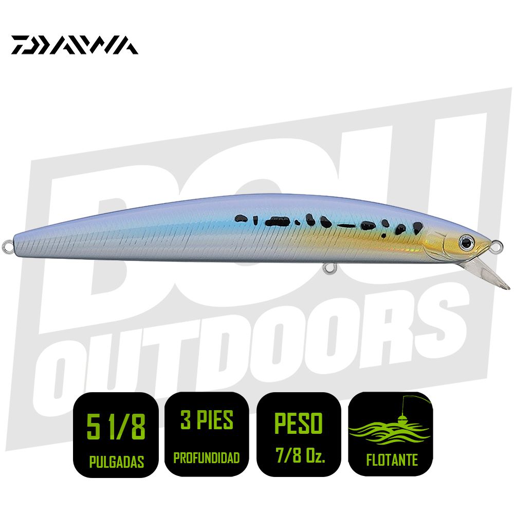 SALT PRO MINNOW DAIWA 5 1/8 HICKORY DSPM13F84