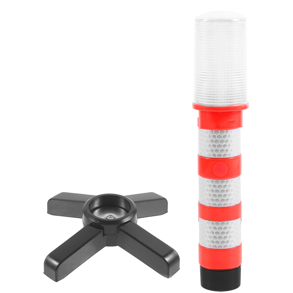 POSTE REFLECTIVO DELIMITADOR LED CON BASE 3.5 X 18.5CM LF-10038