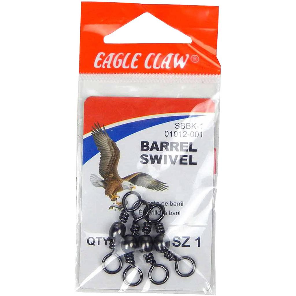 BARREL SWIVEL  SZ 1 BLACK (4)  BSB-1