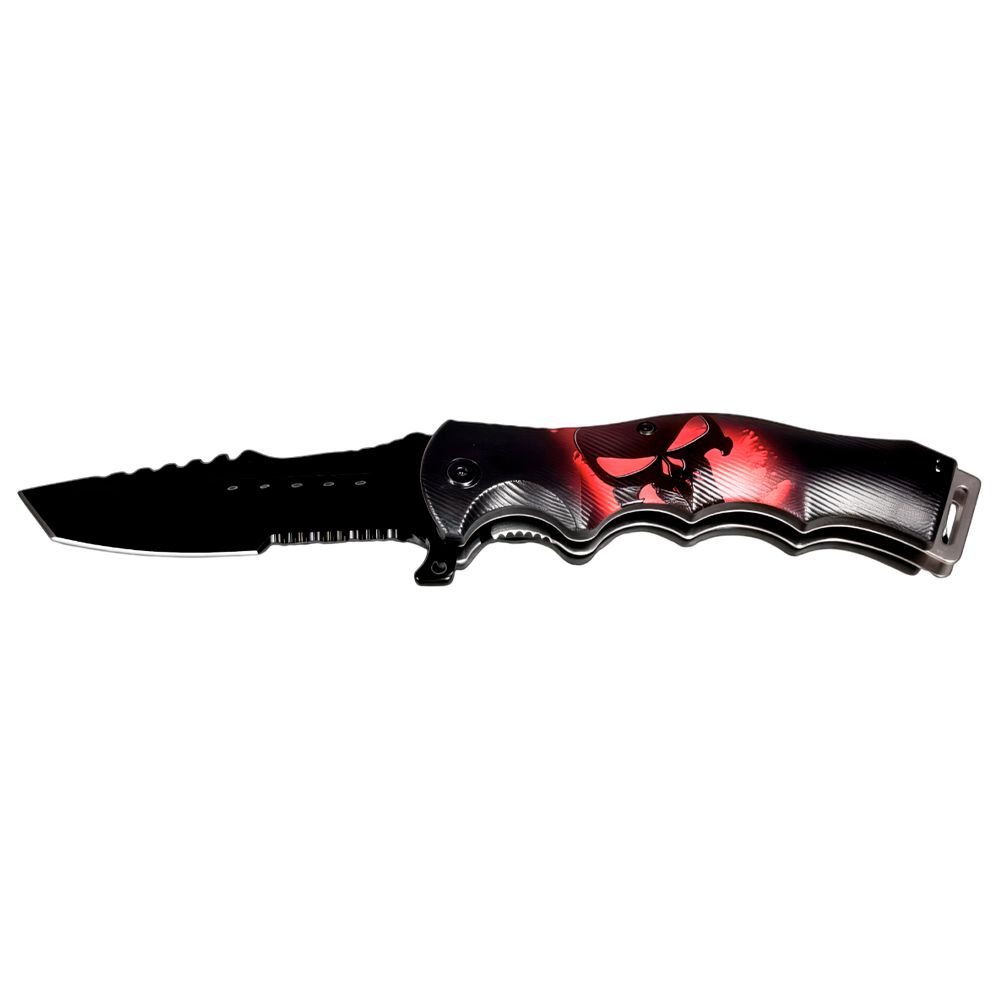 NAVAJA DOBLAR SKULL DESIGN HANDLE 4.5PULG PK 6080-SK