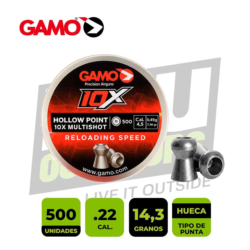 BALINES GAMO HOLLOW POINT 10X MULTISHOT 6322546 .177 (500)