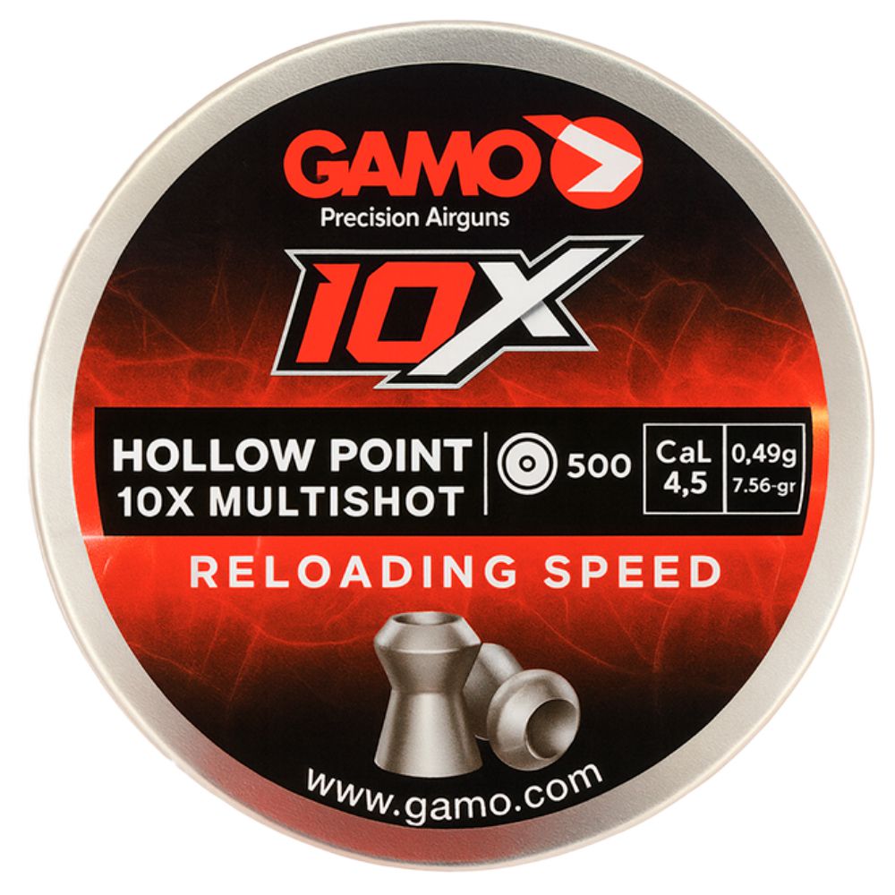 BALINES GAMO HOLLOW POINT 10X MULTISHOT 6322546 .177 (500)