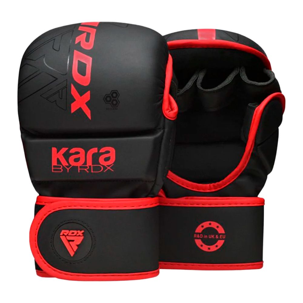 GUANTES MMA ENTRENAMIENTO RDX KARA ROJO F6 PLUS-XL GSR-F6MR-L/XL+