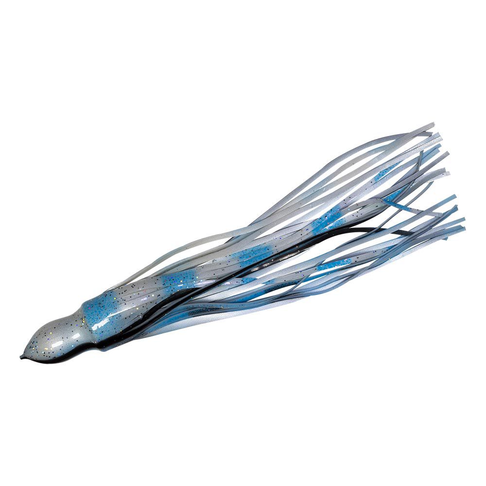FATHOM OC30-11 TROLLING SKIRT 1 X 9 OCTOPUS PEARL &amp; BLUE BARS WITH BLACK VEIN