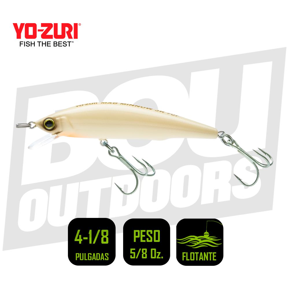 YO-ZURI MAG MINNOW 4 3/4 PULG 5/8OZ BONE R1532BONE