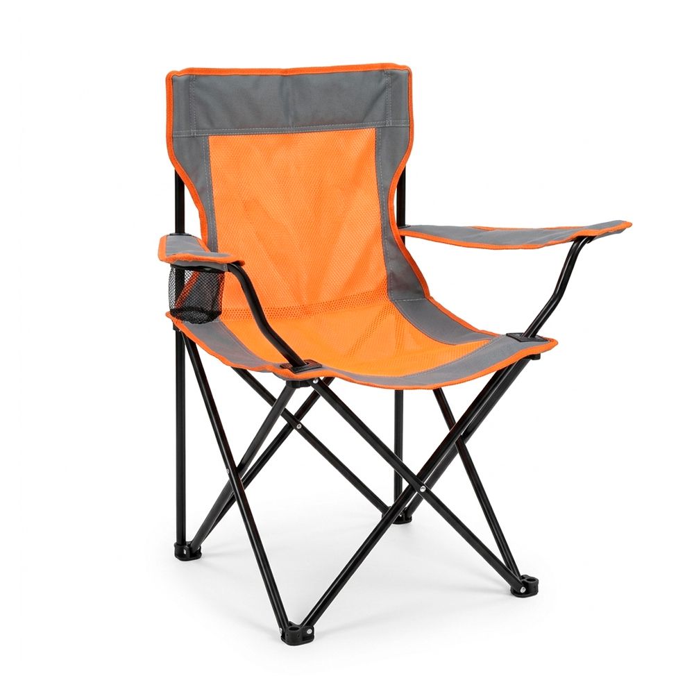 SILLA PLEGABLE GRIS NARANJA CH-003