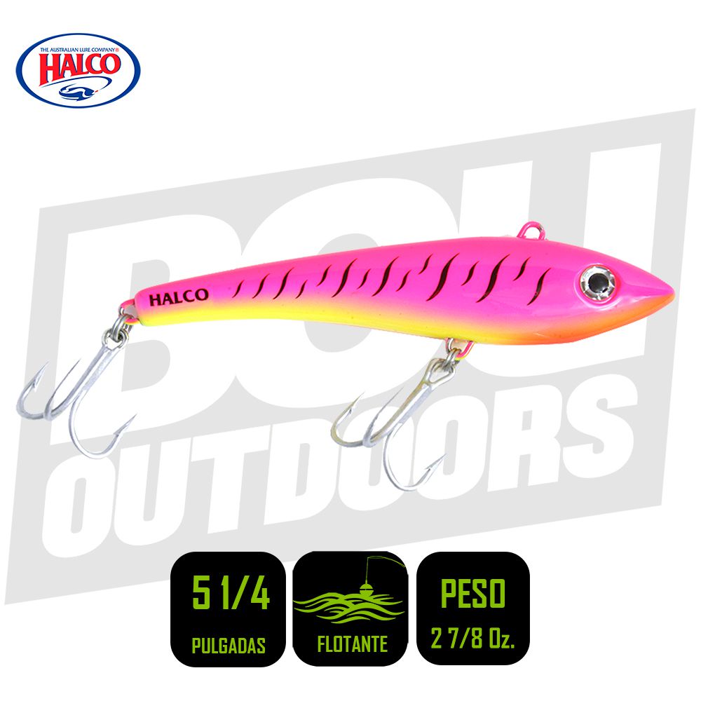 HALCO MAX130 TROLLING 5 1/4 PULG PINK FLUORO MAX130-R1