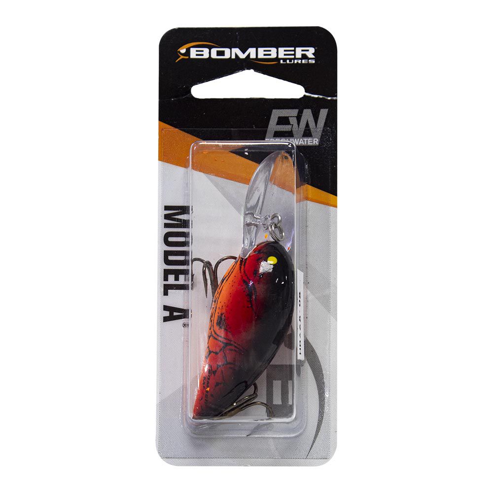 BOMBER B06AXC5 MODEL A CRANKBAIT 2 1/8PULG 3/8 OZ RED CRAW/ORANGE FLOATING