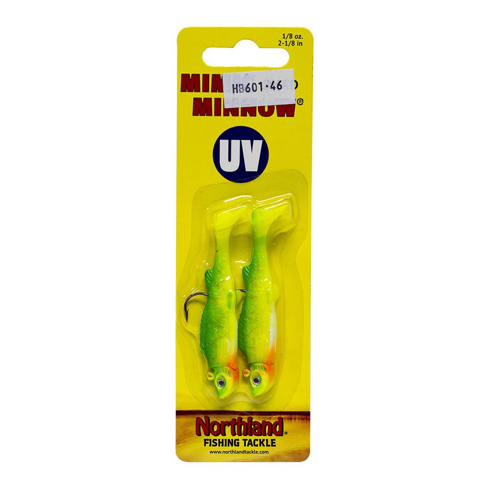 MIMIC MINNOW NORTHLAND UV MIMIC MINNOW 2 1/8 1/8OZ WATERMELON TIGER MMUV3-1315