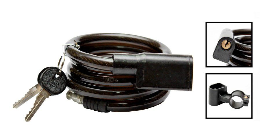 CANDADO BICICLETA C/LLAVE 120CM 209255 (DESC)