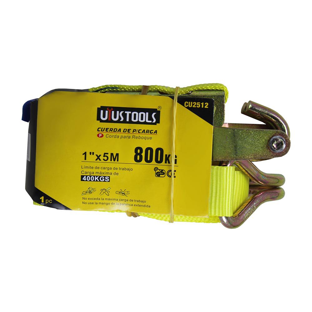 CINCHO TENSOR CON RATCHET 1 PULG X 5 MTRS CU2512