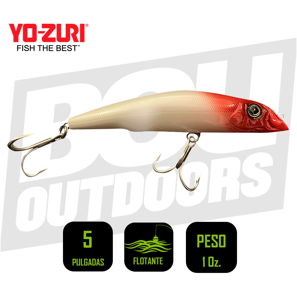 YO-ZURI MAG DARTER 5 PULG 1OZ PEARL RED READ R1144PRH