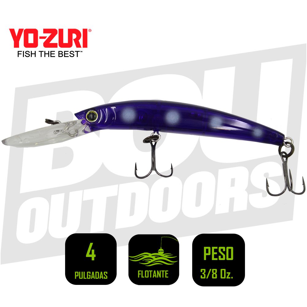 YO-ZURI CRYSTAL MINNOW DEEP DIVER WALLEYE TROLLING BAIT R1205MN