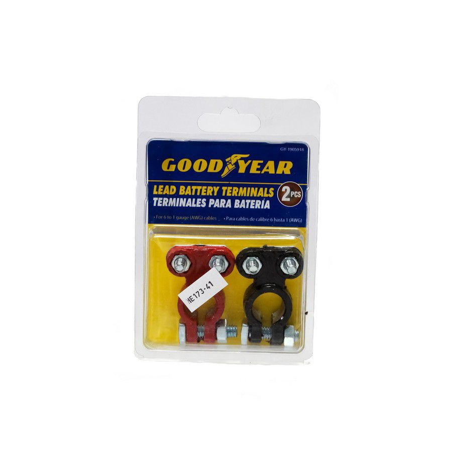 TERMINAL PARA BATERIA GOODYEAR 991-GY1905918  ROJO/NEGRO (PAR)