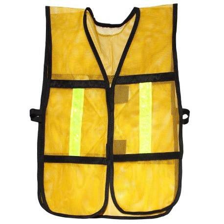 CHALECO DE SEGURIDAD AMARILLO 2 BANDAS GRIS 7A010-71497-CV/9A018-WT-B01