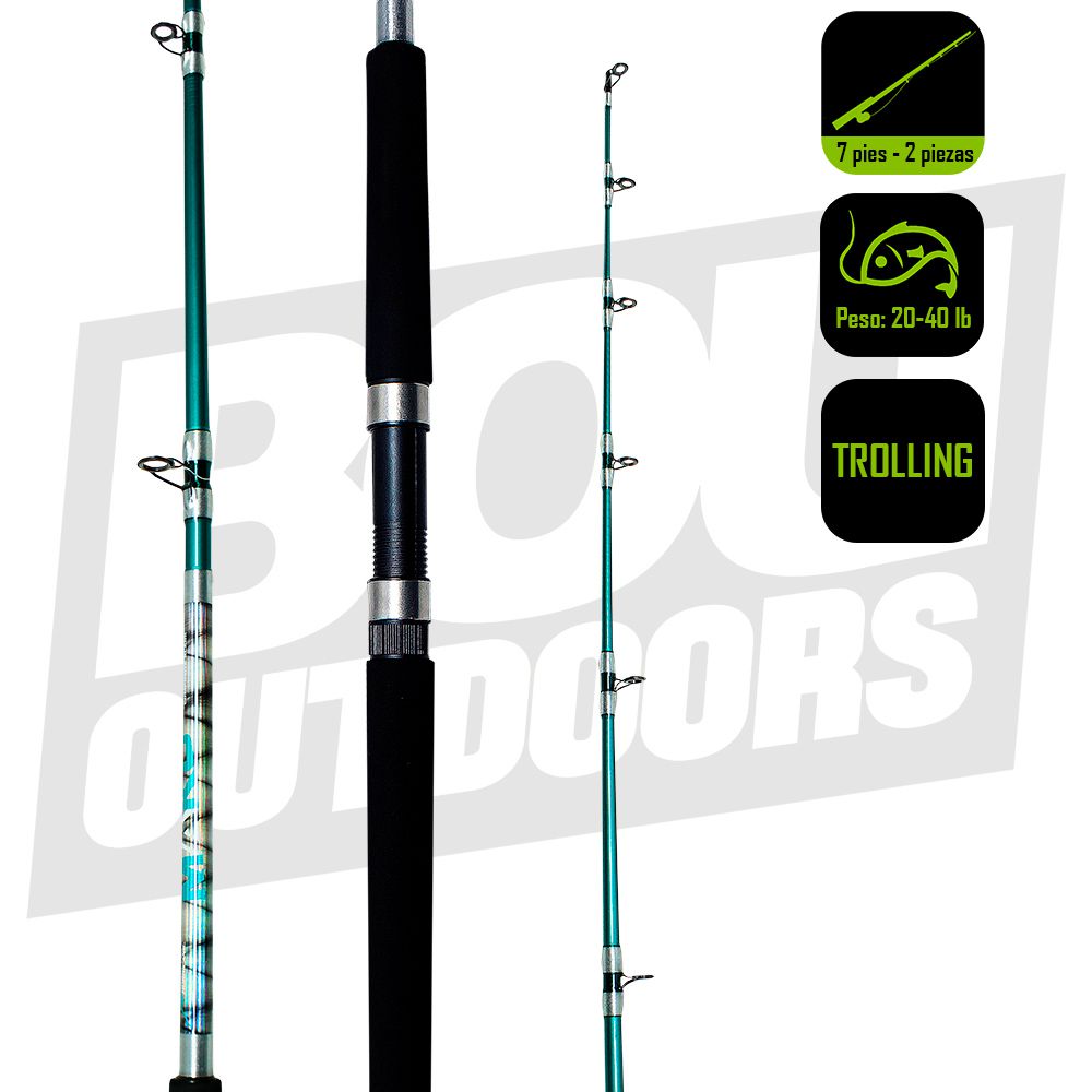 CAÑA PESCA TROLLING HURRICANE 7 PIES 20-40LB MK-701TRL