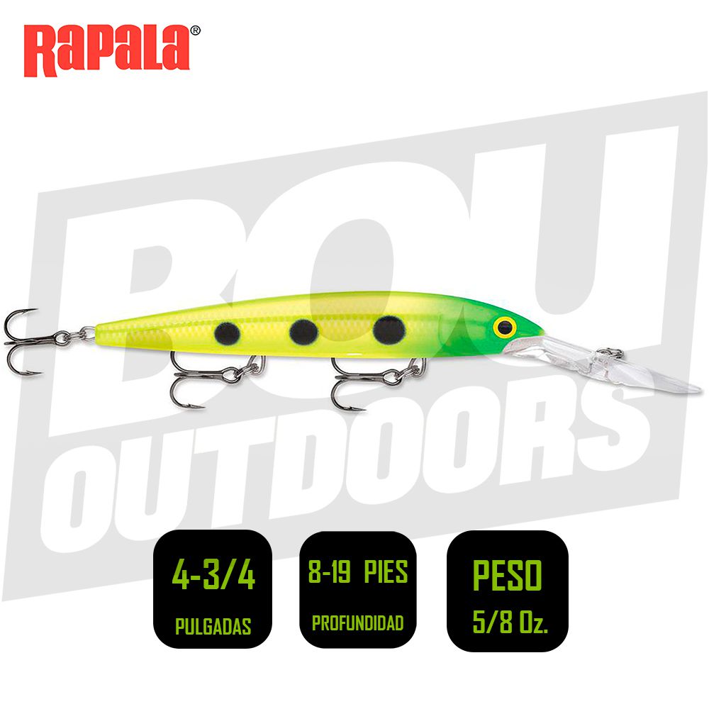 RAPALA DEEP HUSKY JERK 12 4-3/4 PULG 1/2OZ 8-19FT DHJ12SLM
