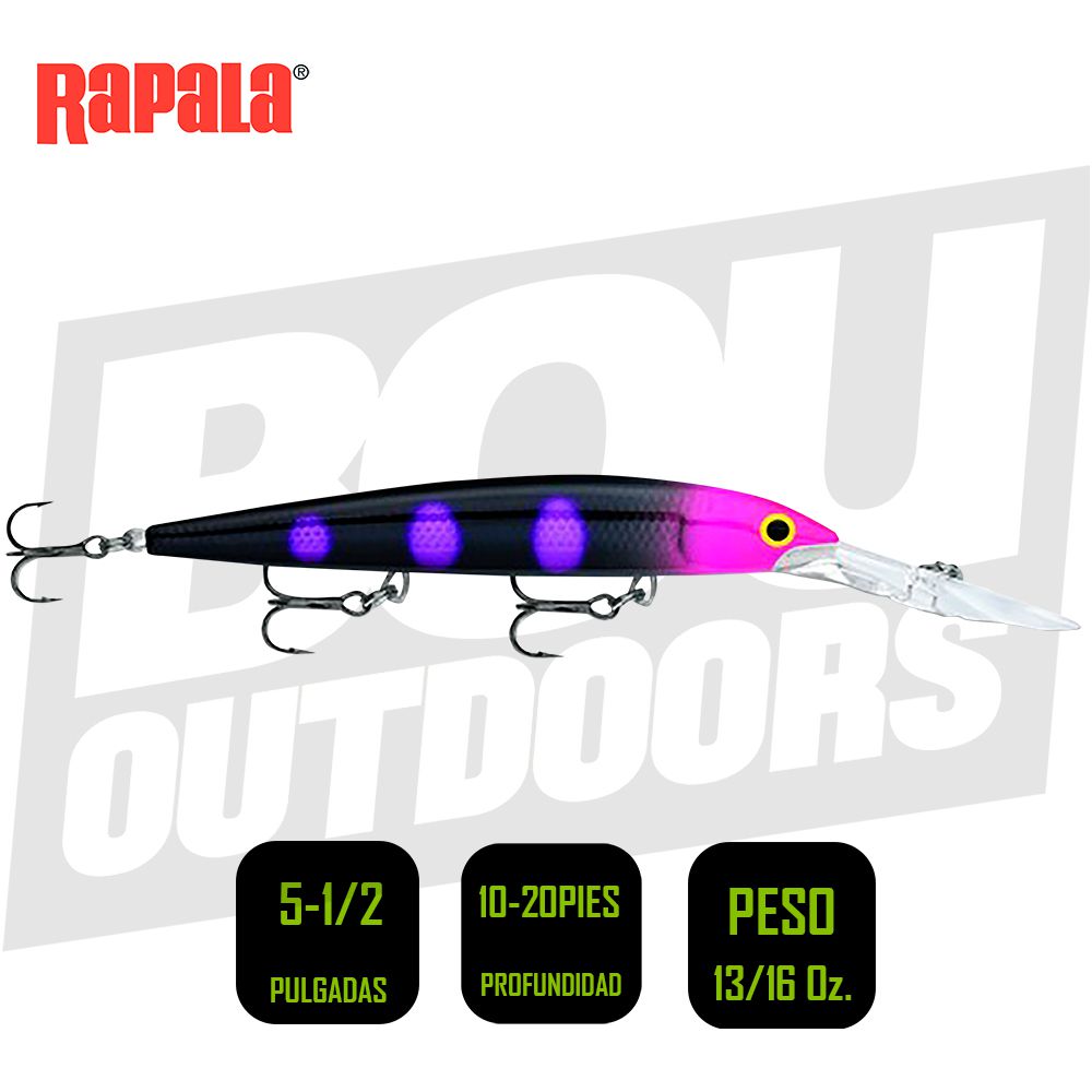 RAPALA DEEP HUSKY JERK 14 5-1/2 PULG 13/16OZ 10-20FT DHJ14BLKL