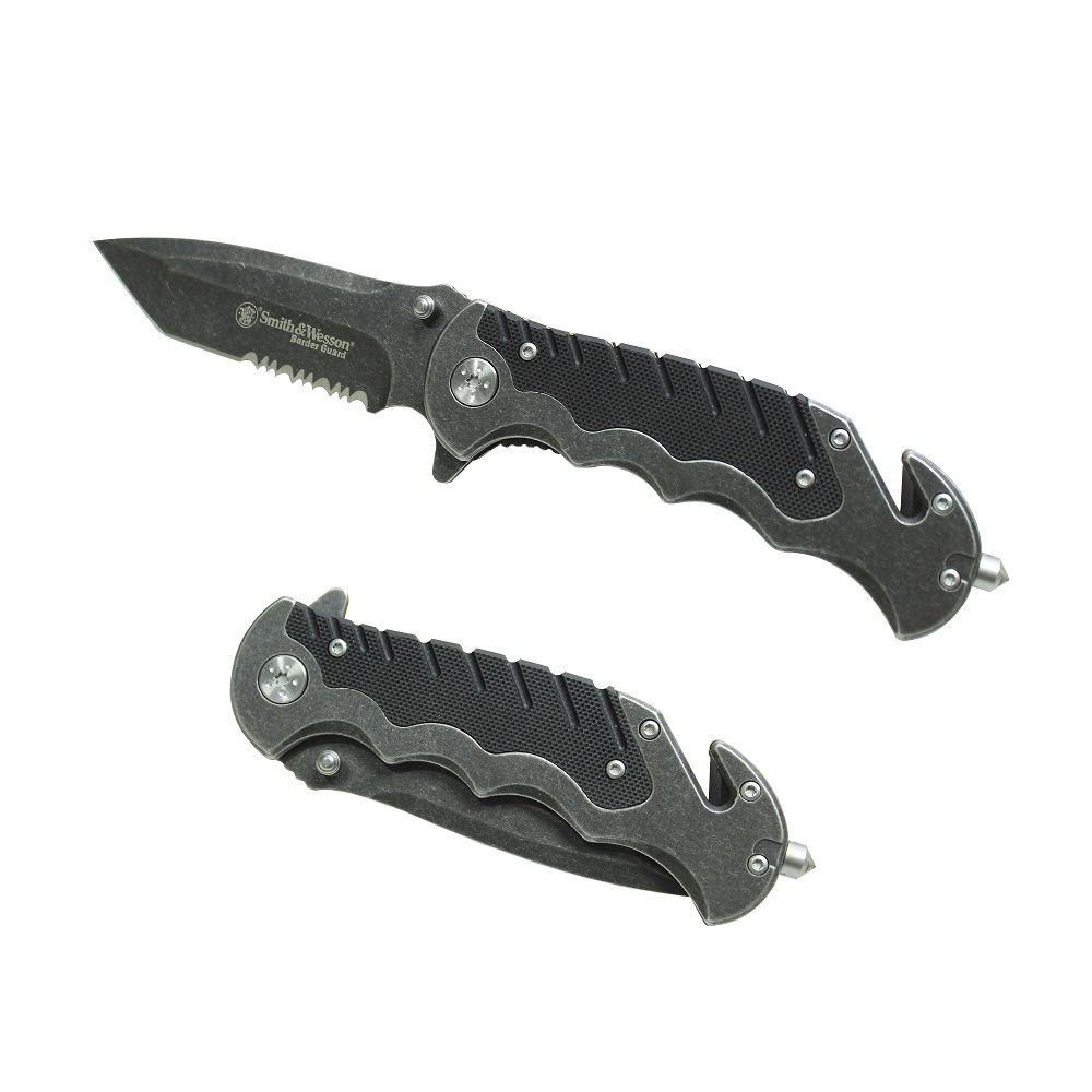 NAVAJA SMITH &amp; WESSON M&amp;P FOLDER HIGH CARBON BLADE SWBG10S