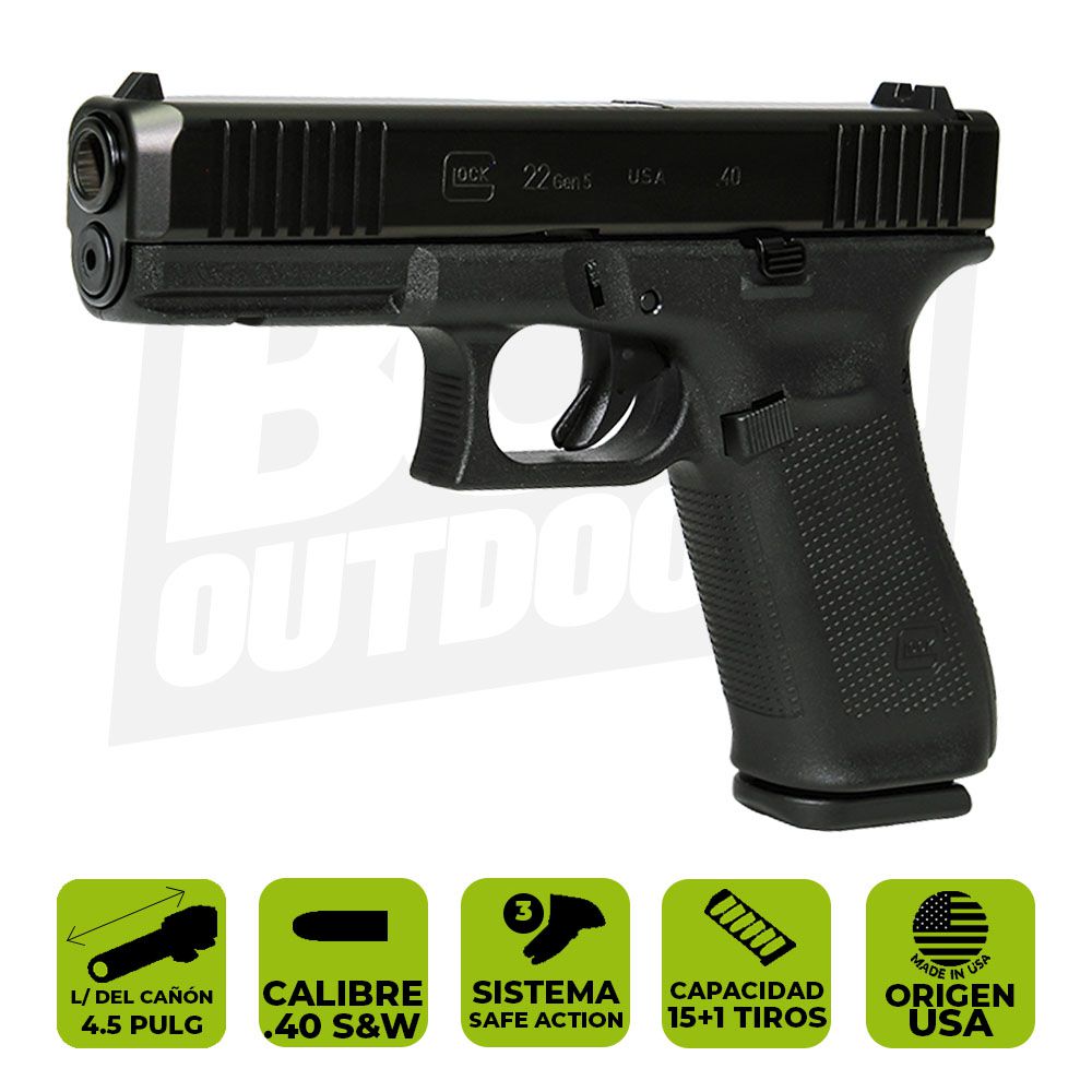 PISTOLA GLOCK 22 GEN 5 CAL. 40