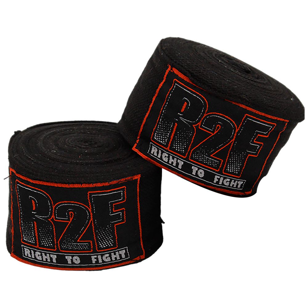 VENDAS PARA BOXEO NEGRO REX 4.5M 398-BK R2F (PAR)