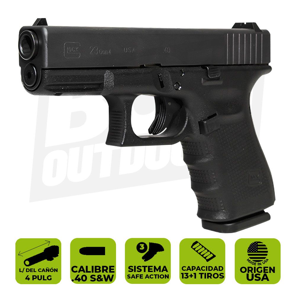 PISTOLA GLOCK 23 GEN 4 CAL. 40