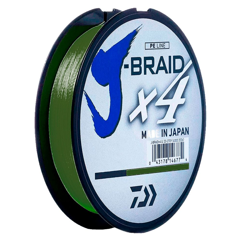 HILO MULTIFIL. BRAID DAIWA JB4U15-300DG 15LBS 300YDS