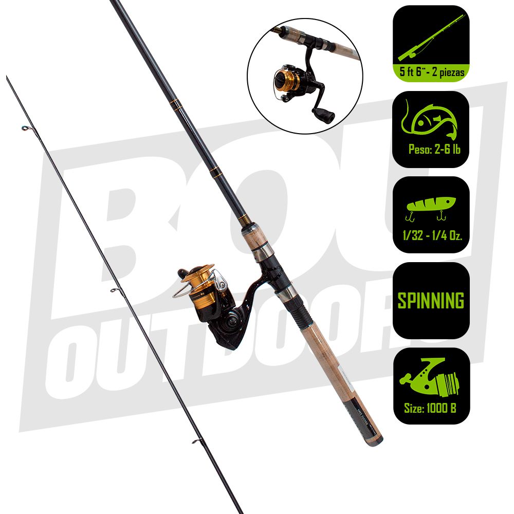 CAÑA PESCA CON CARRETE  SPINNING DAIWA D-SHOCK 10/5.6 DSK10-B/F562UL