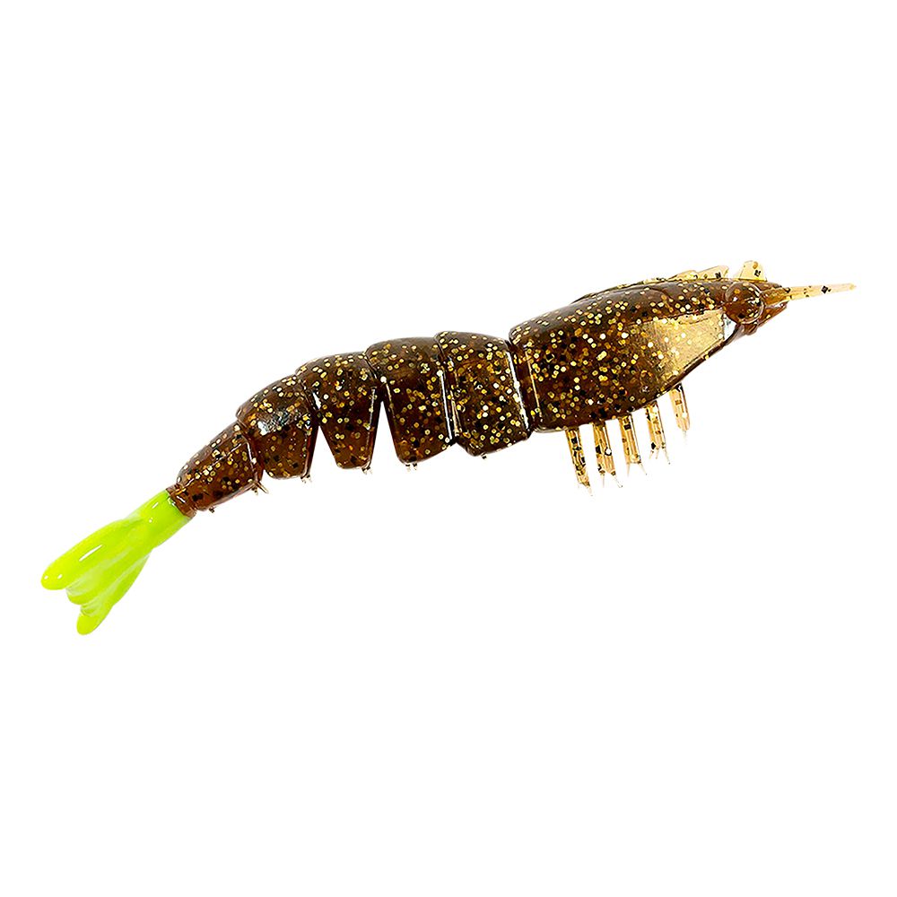 SHRIMP Z-MAN 3.5 PULG EZSU-240PK4 ROOTBEER / CHAR (4)