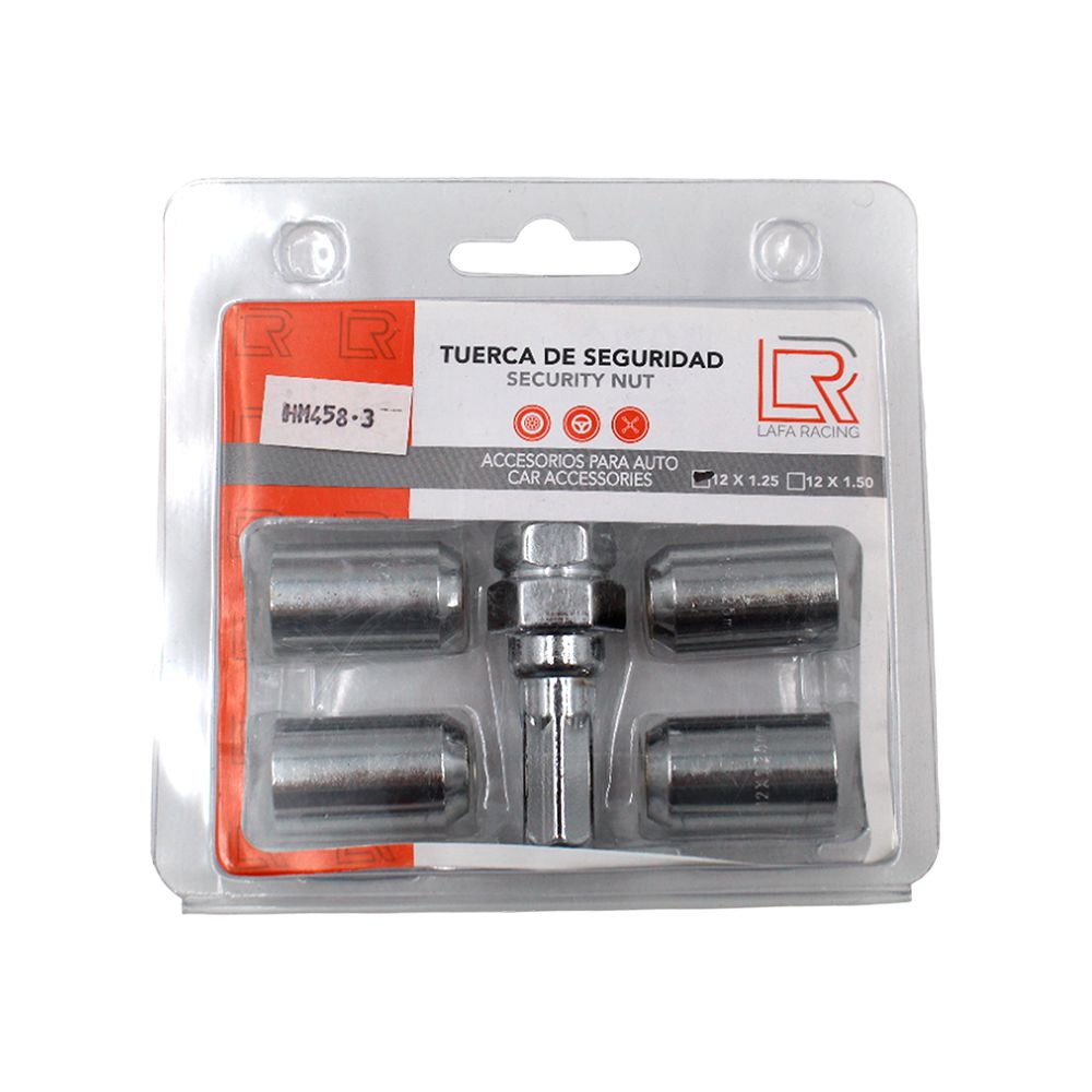 TUERCA SEGURIDAD PARA AUTO 12X1.25MM