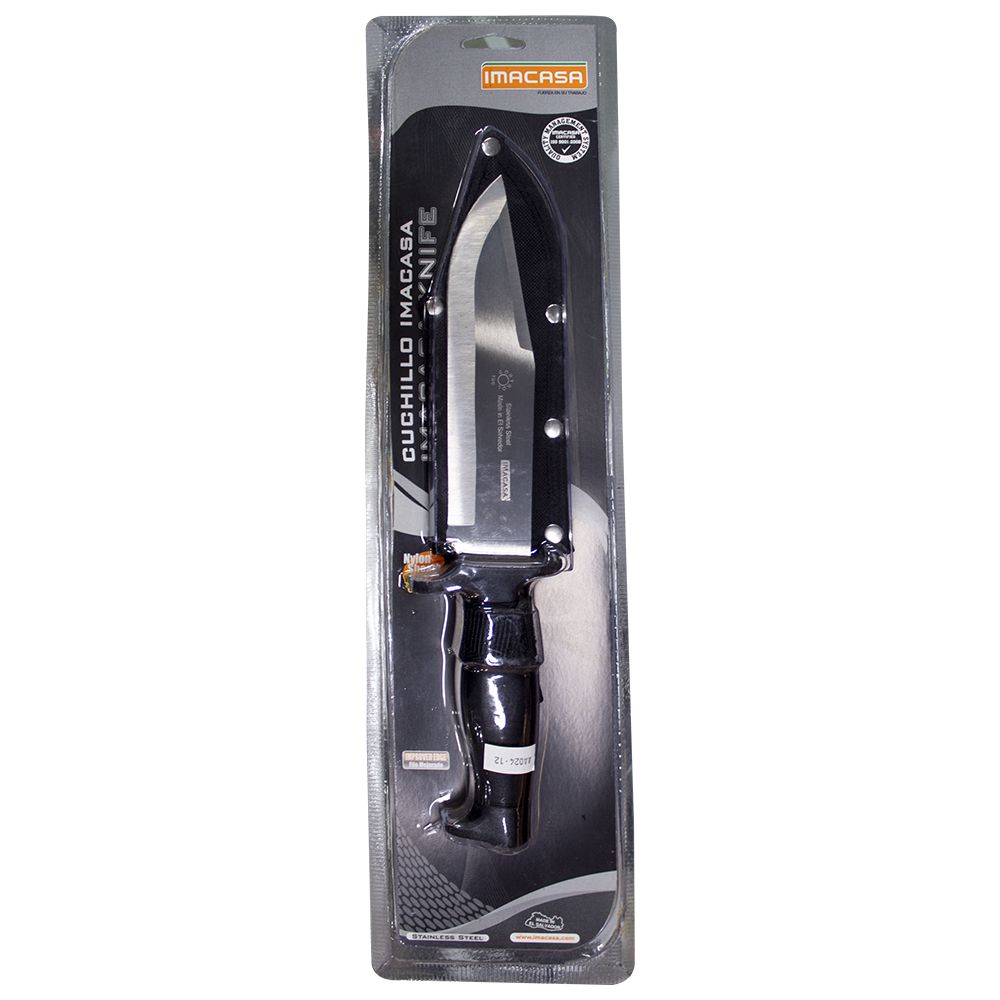 CUCHILLO JUNGLE WARRIOR 861 INOX. 7PULG. CON VAINA IMACASA 10912