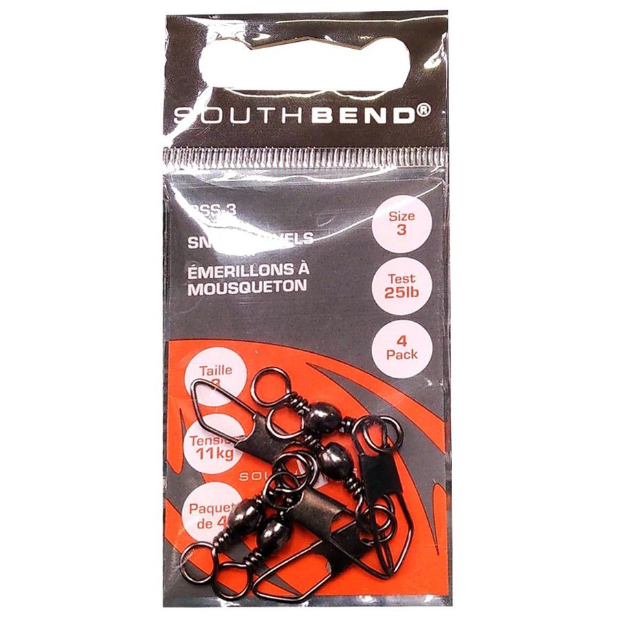 SNAP SWIVEL SZ3 BLACK (4PK) BSS-3