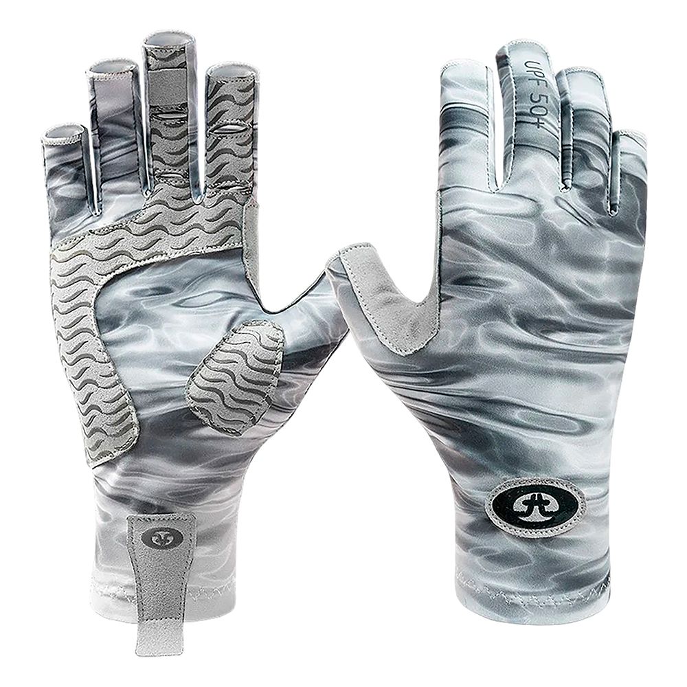 GUANTES PARA PESCA FLYING FISHERMAN GRAY WATER G2205-S-M