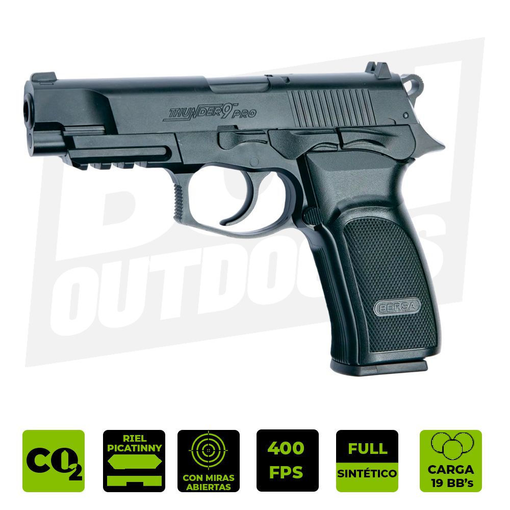 PISTOLA C02 BERSA THUNDER PRO .177 ASG-17302