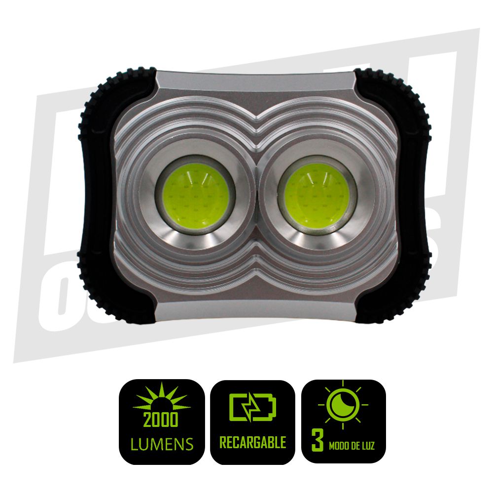 LAMPARA DE TRABAJO LED RECARGABLE 2000LM 3000MAH LF-9069