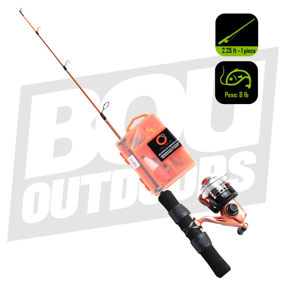 CAÑA PESCAR C/CARRETE CELSIUS MH 2.24 PIES CR2F-MS/ICE
