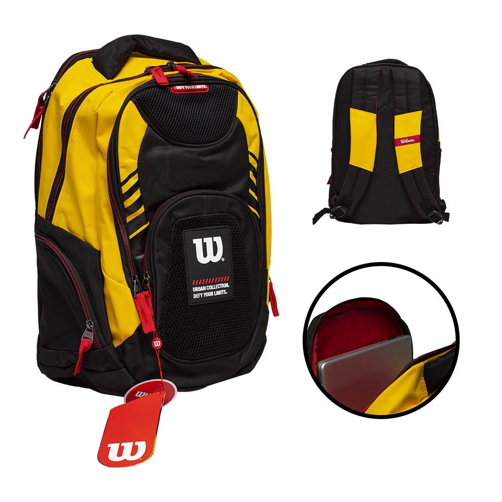 MOCHILA WILSON ORINOCO AMARILLO/NEGRO 65.010606YE (DESC)