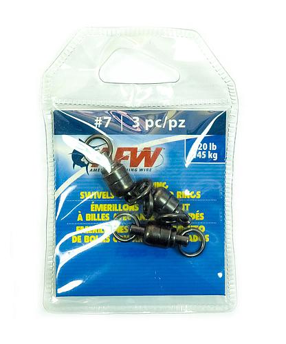 BARREL SWIVEL BB AMWIRE SZ7 320LB 3PCS (NC)