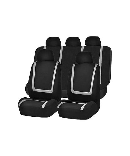 FORRO P/ASIENTO AUTO NEGRO/GRIS (10PZS) 16-8281-NG