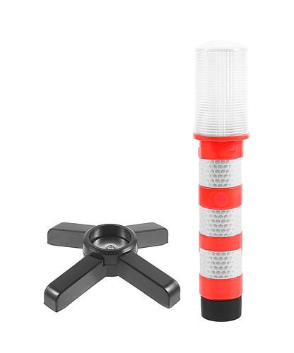 POSTE REFLECTIVO DELIMITADOR LED CON BASE 3.5 X 18.5CM LF-10038