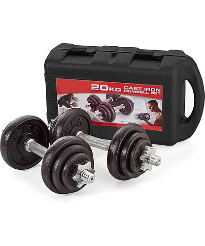 JUEGO DE MANCUERNA DE DISCO 20 KG HO-1389