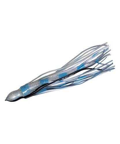 FATHOM OC30-11 TROLLING SKIRT 1 X 9 OCTOPUS PEARL & BLUE BARS WITH BLACK VEIN