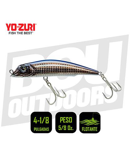 YO-ZURI MAG DARTER 4 1/8 PULG 5/8OZ GHOST BLACK R1143HGLB
