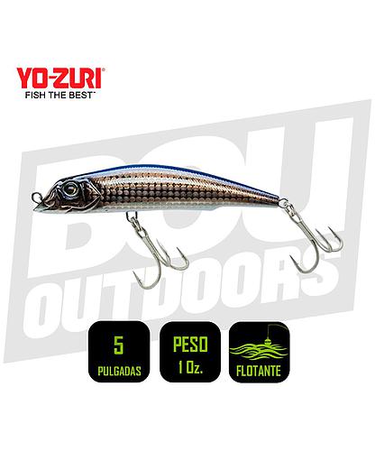 YO-ZURI MAG DARTER 5 PULG 1OZ GHOST BLACK R1144HGLB