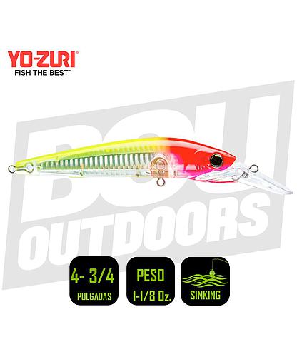 YO-ZURI 3D DIVER S 120MM 4 3/4 PULG 1 1/8 OZ RED HEAD R1455-CPRH