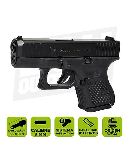 PISTOLA GLOCK 26 GEN 5 CAL. 9MM