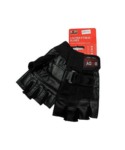 GUANTES P/PESAS CUERO-SPANDEX SOL-BW86-BK-L (NC) (PAR)