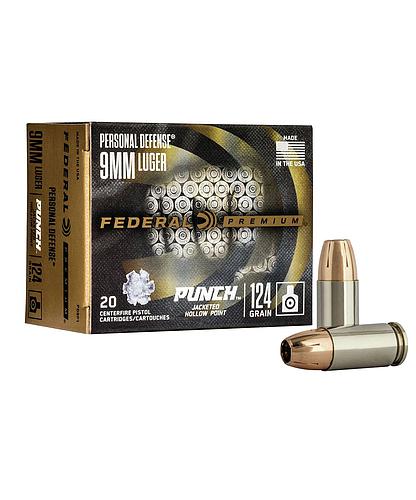 CARTUCHO FEDERAL CAL. 9 MM JHP DEFENSA